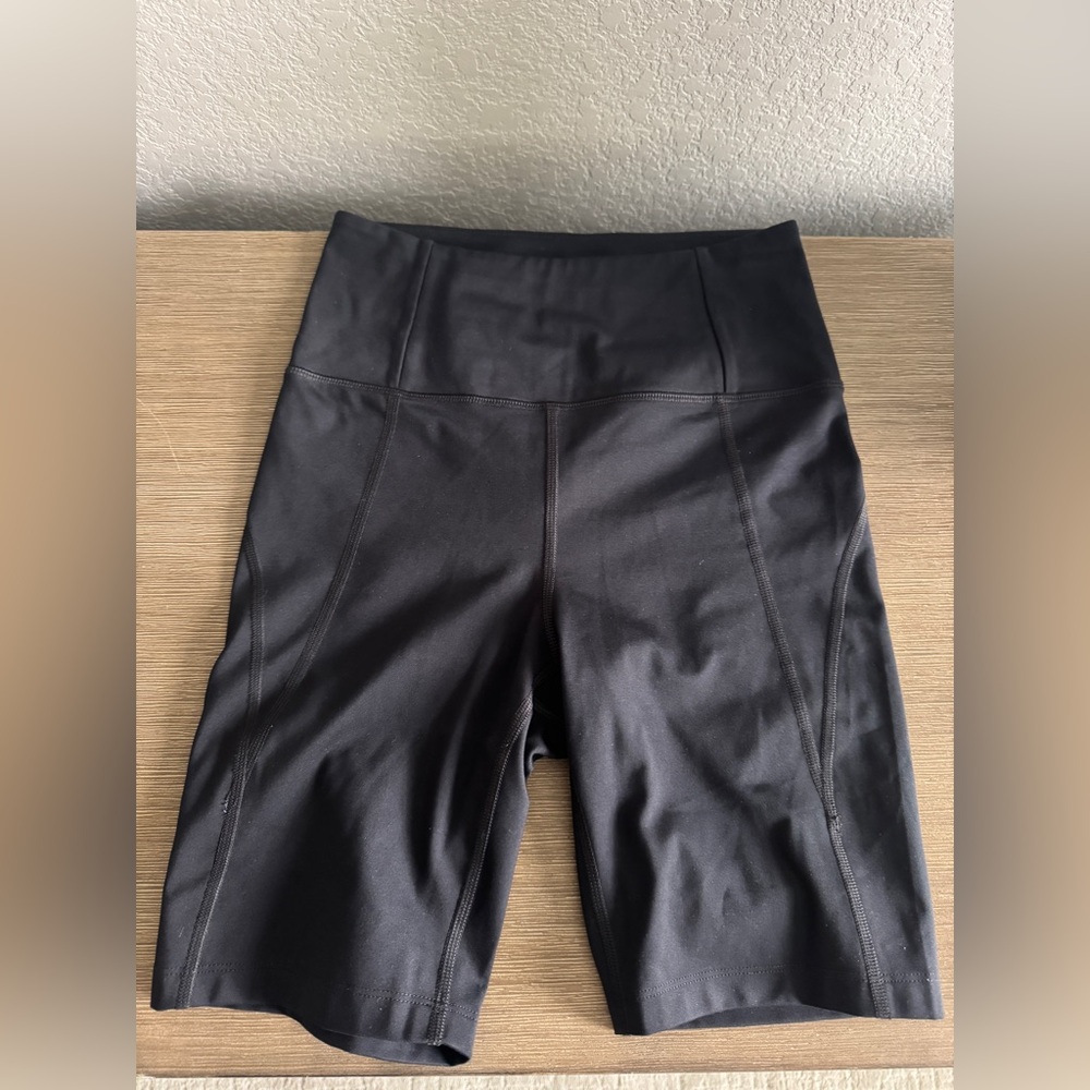 Girlfriend Collective Black High-Rise Bike Short